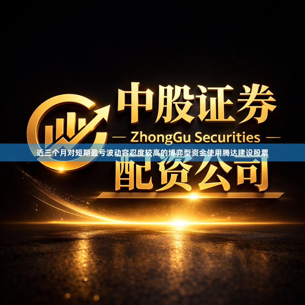 近三个月对短期盈亏波动容忍度较高的博弈型资金使用腾达建设股票