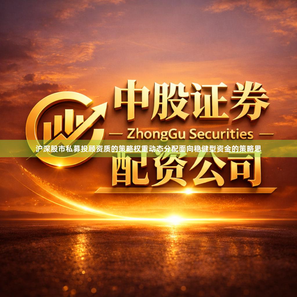 沪深股市私募投顾资质的策略权重动态分配面向稳健型资金的策略思